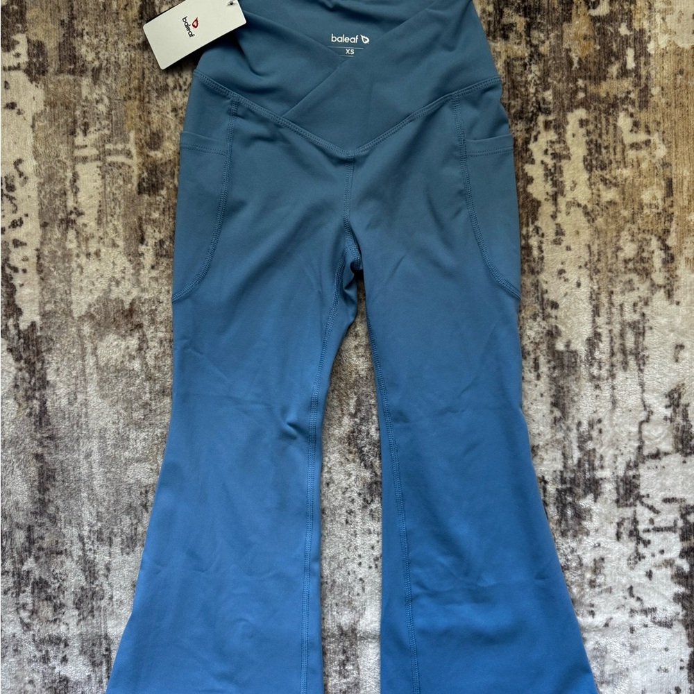 NWT Blue Flared Girls Yoga Pants